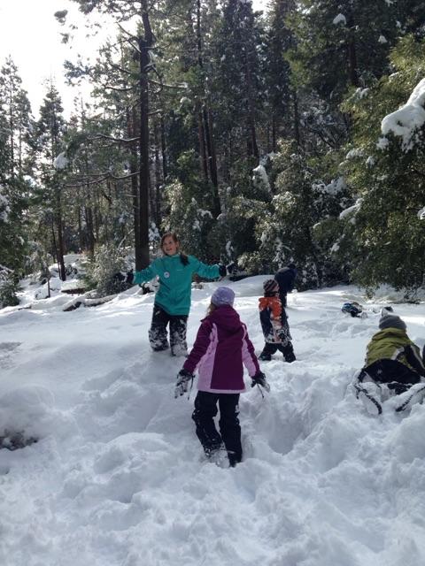 awhitakerteach's tweet photo. Snow play and lunch time! @TeachTigers @NatureBridge https://t.co/bANRXUqmpd