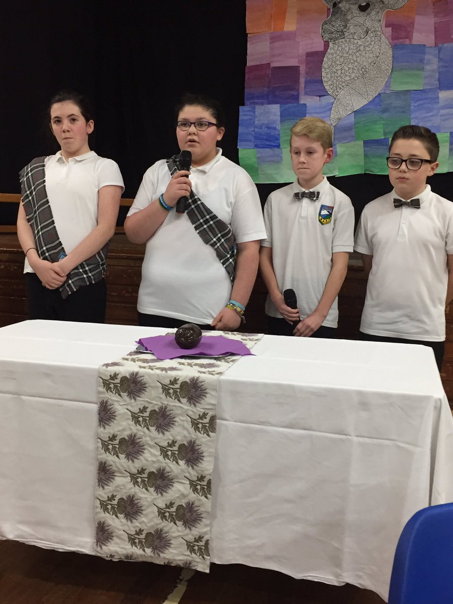 bannps's tweet photo. Successful learners performing their Address to the Haggis @bannps_P7 https://t.co/Oeo5OnHt0d