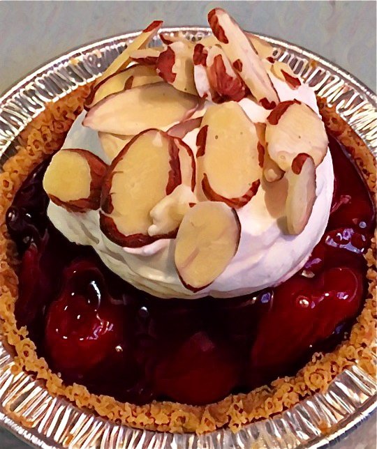 fryandpie's tweet photo. #ShareAMoment with the "Woozy Suzy" #PersonalPie @fryandpie @HiHoNola #FreshCherryCompote & #Amaretto #FreshWhippedCream & #SlicedAlmonds #π https://t.co/9DX3An79gr