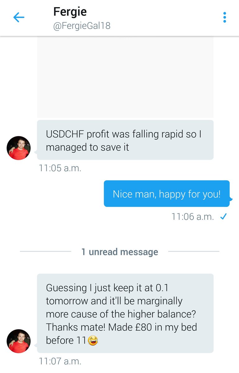 Elliott_FMI's tweet photo. Clean sweep on the morning session today! @FergieGal18 made £80 from his bed today 😅 Get involved by messaging me now or liking this tweet 💹 https://t.co/30a8FqoUm7