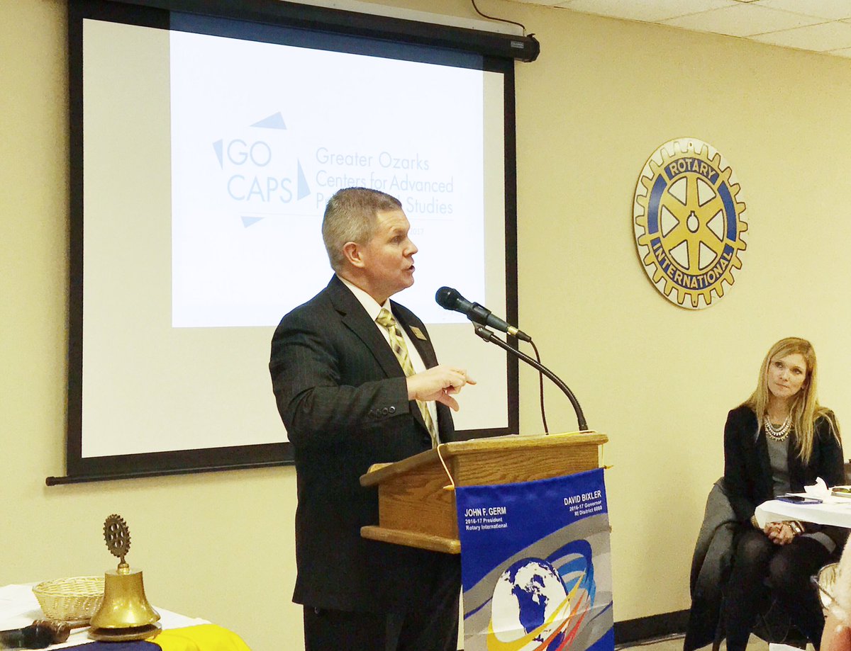 LebanonR3's tweet photo. Superintendent Dr. Schmitz introducing Lindsay Haymes from @GOCAPSedu to the Lebanon Rotary Club! She is sharing about the program today. https://t.co/IN5ejOW2hl