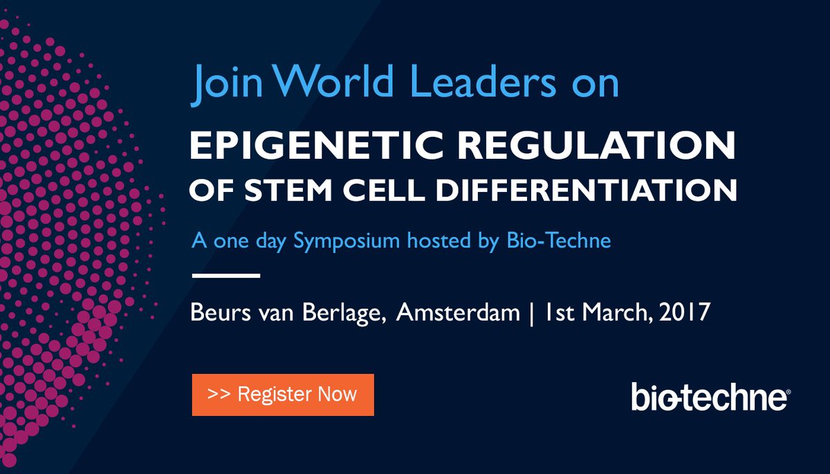 biotechne's tweet photo. Come to our symposium! March 1st. Register now! #Epig17 #Epigenetics #Bio-techne  https://t.co/u9CDMrWjfC https://t.co/tVSL4c1Jnv