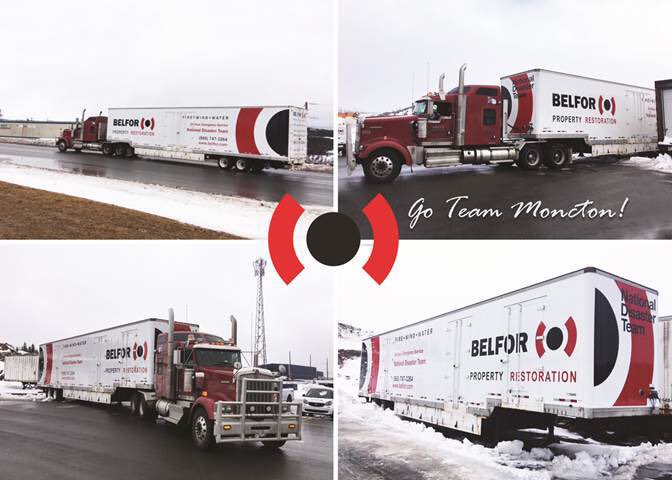 No job is too big for TEAM BELFOR!!#mobilewarehouse#belforstrong#icestorm2017