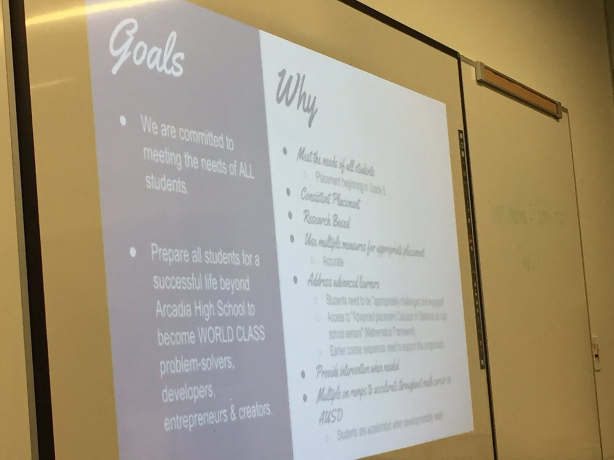 Thebruce1404's tweet image. @ArcadiaUnified starting our novel #mathplacement fr our 3rd yr.  wrking w 5th grade!  @worozaken presenting!@DataSuccessInc @WestEd #unbias