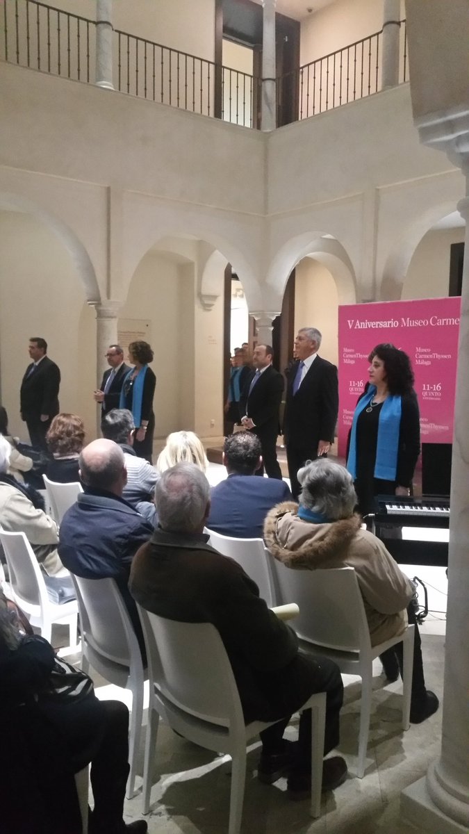 ethyssenmalaga's tweet photo. Como siempre sorprendiendo #CorodeColegioAbogadosMalaga en #PatiodeColumnas @thyssenmalaga @ethyssenmalaga https://t.co/20C4BFktQl