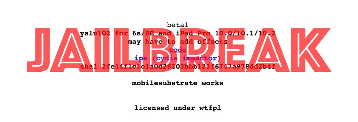 How to jailbreak iOS 10.0-10.2 with yalu102 idb.fm/2kxMcvt
