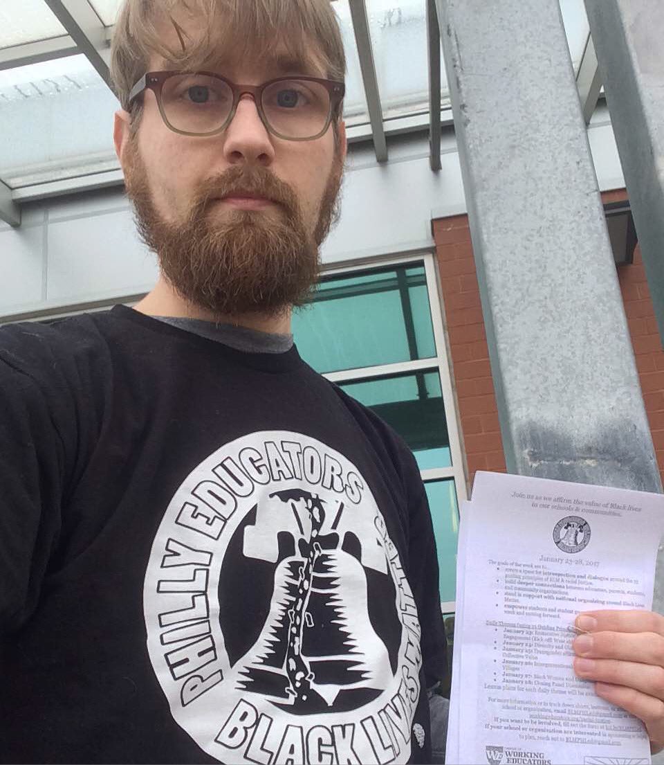 JeniceArmstrong's tweet photo. Charlie McGeehan is one of the teachers incorporating #blacklivesmatter material into his lessons for #blmweek https://t.co/3V66mtjVk5
