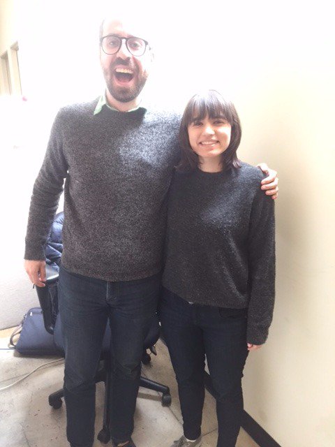 RedemptionWrite's tweet image. Our Script Coordinator coordinated his outfit with our Writer's Assistant this morning.