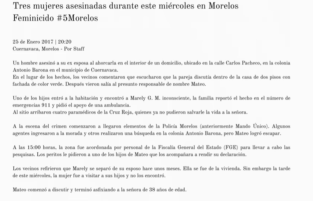 Fridaguerrera's tweet photo. #FeminicidioEmergenciaNacional 25/01/2017México108 Reservada #MarelyGM #3Mor https://t.co/NAMj9ETwQN @NewHacktivist @kikesma @kikkaroja https://t.co/IObzMBYFLA