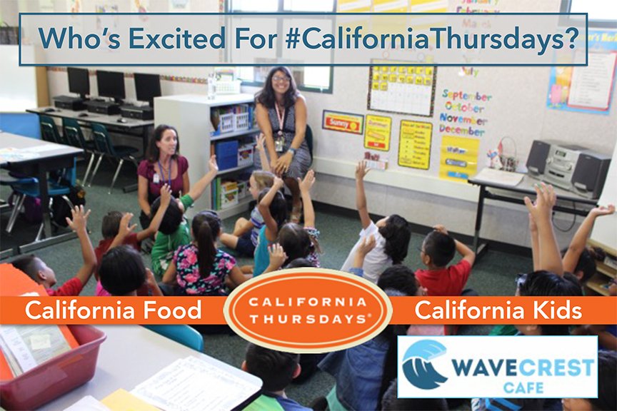 WaveCrestCafe's tweet photo. Who's excited that it's a #CaliforniaThursdays? Fresh local and CA grown/produced foods on Thursdays and every day at #WaveCrestCafe #WAVE https://t.co/oCjQ9LGyIt