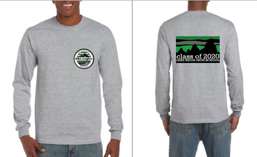 Class of 2020 shirts are on sale! Short Sleeve- $15. Long Sleeve-$20. Don't miss out! JAN. 9TH-FEB. 3RD.