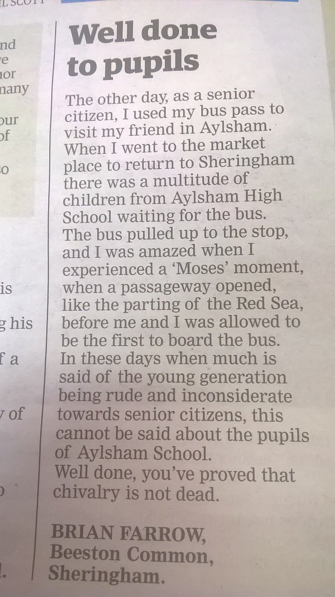 How fab is this ?? But wouldn't expect anything else from <a href="/aylshamhigh/">Aylsham High</a> students #superproud 👍