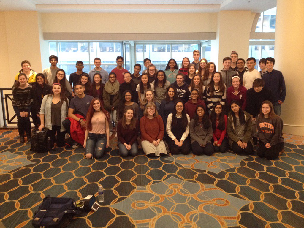 HS Model UN team is in Philly &amp; ready for the weekend. Special thanks to Jim Godby for guiding us around POTUS visit!