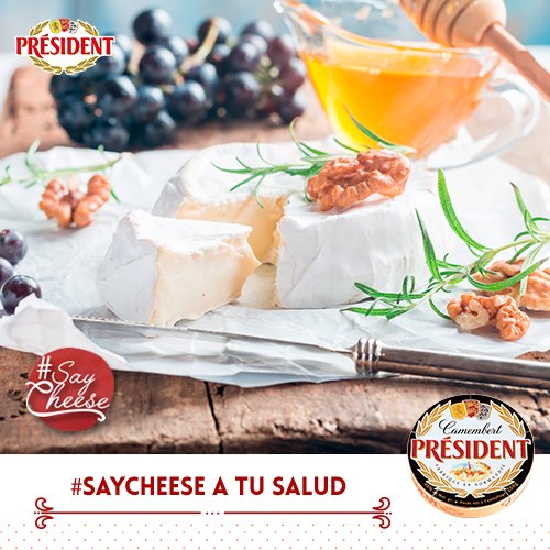 C_fromagers's tweet photo. #SabíasQue Camembert Président te aporta vitamina B12, ideal para mantener una buena salud ocular y de la piel. https://t.co/CijRFWjroc