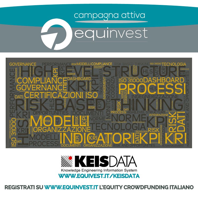 KRC di <a href="/KEISDATA/">KEISDATA</a>, il miglior investimento per un'azienda. Consulta il business plan su equinvest.it/keisdata