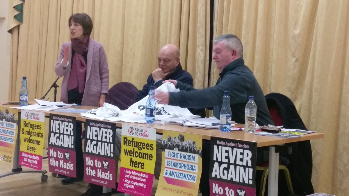 jontoryhater's tweet photo. Edie Friedman speaking at Stand Up To Racism Holocaust memorial meeting in Portsmouth. Never Again! @AntiRacismDay https://t.co/K093uTeORB