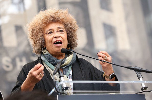 Happy 73rd birthday to activist and author Angela Davis, seen at the on Washington. : Getty Images 