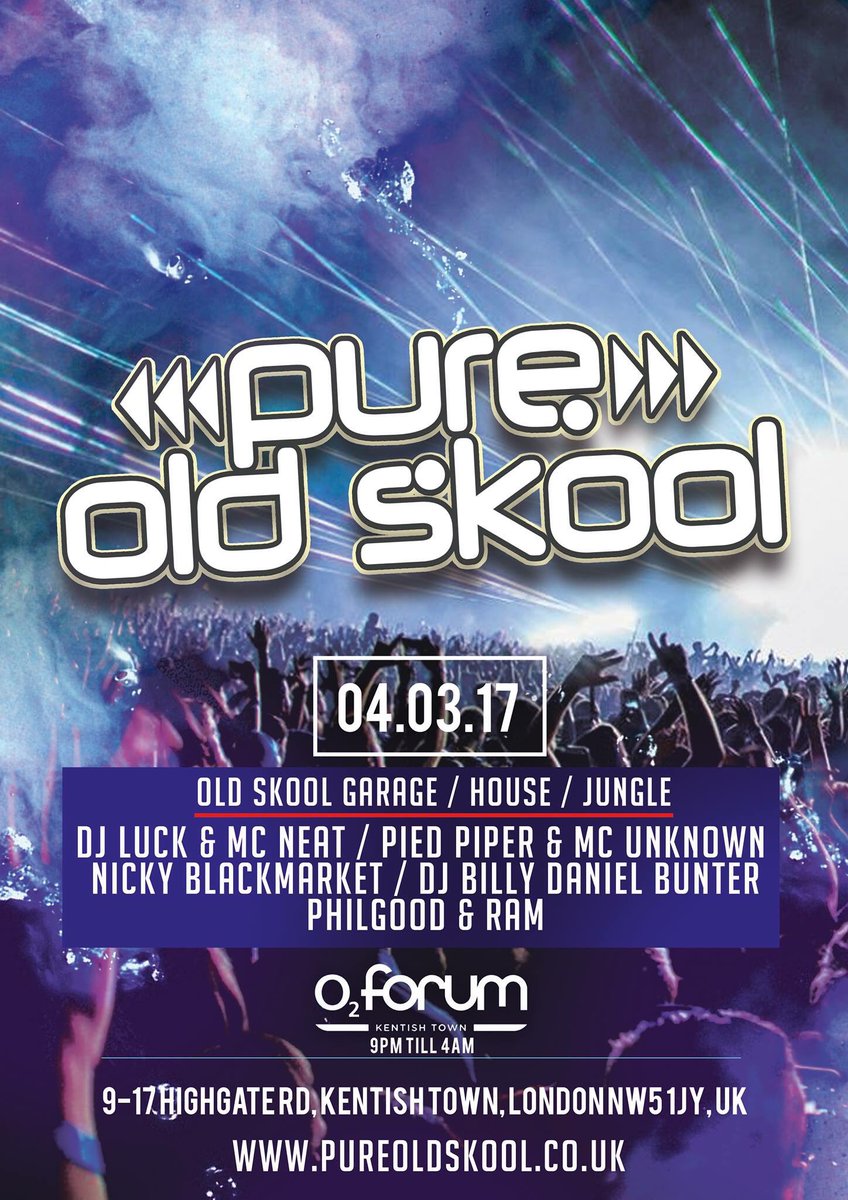 RT WIN 
<a href="/O2ForumKTown/">O2 Forum Kentish Town</a> <a href="/DJLUCKofficial/">DJ LUCK</a> <a href="/MCNEATofficial/">MC Neat</a> <a href="/DJBillyBunter/">BILLY DANIEL BUNTER</a> <a href="/DJPiedPiper/">Dj Pied Piper</a> <a href="/Djphilgood2/">DJ Philgood & Ram 🎤</a> <a href="/nickyblkmkt/">nicky blackmarket</a> 
Tix: bit.ly/pos4o2