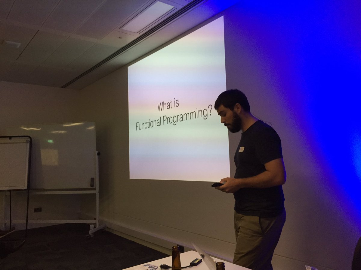 jakub_zalas's tweet image. First up is Zsolt with functional programming in php #SymfonyUK