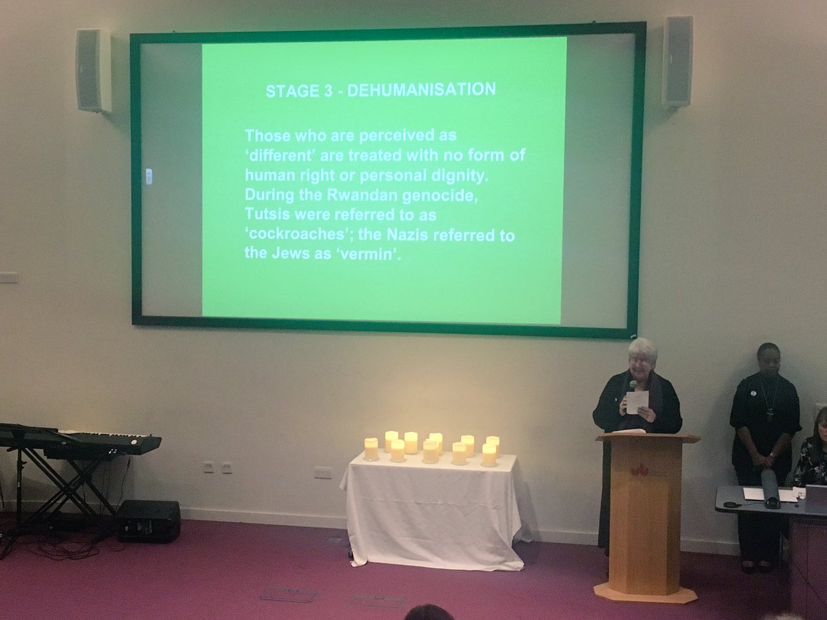 The first three stages of the path to genocide. #HowCanLifeGoOn #HMD2017