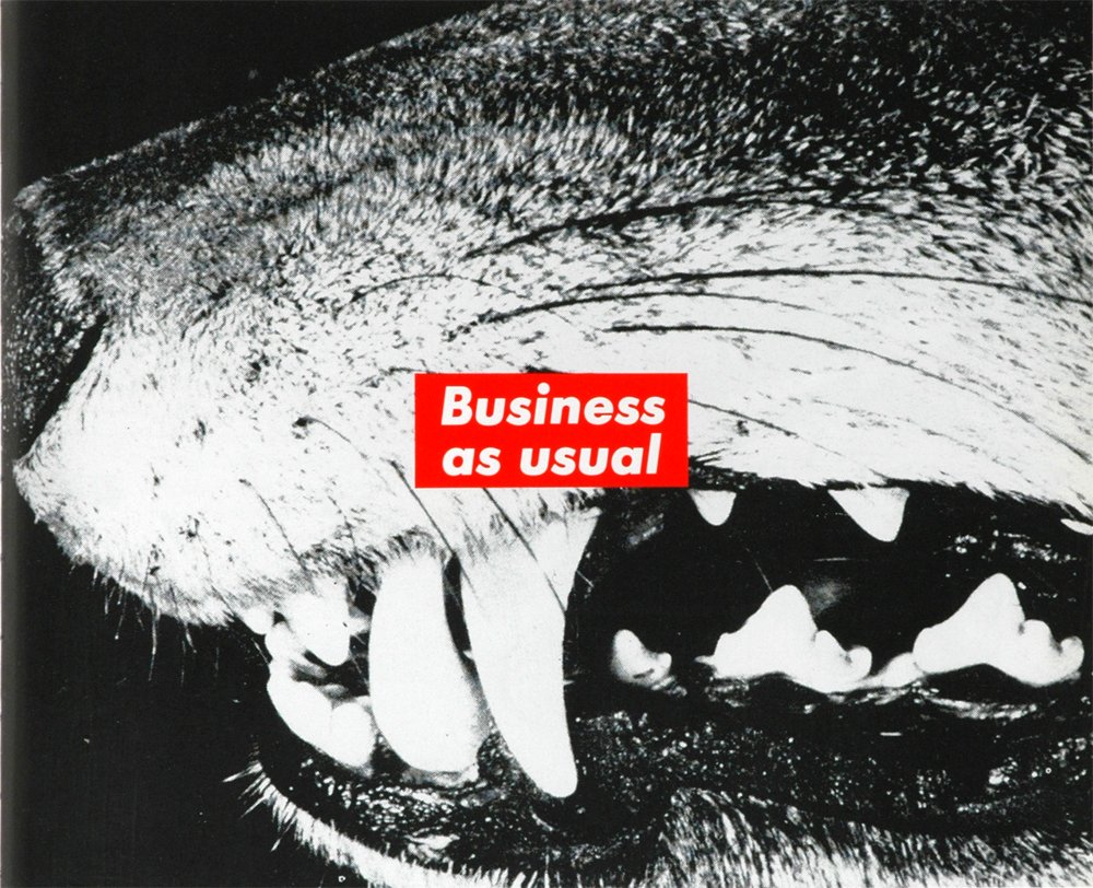 \"I had to figure out how to bring the world into my work\" Barbara Kruger. Happy Birthday!  
