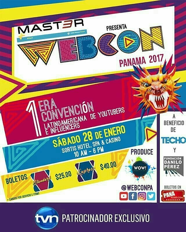 SueltaElWichi's tweet photo. Enero se convierte en el mes más esperado del año #WebconPa Este 28 Enero - Boletos en @Panatickets y en nuestra website. https://t.co/W2k88VI9RY