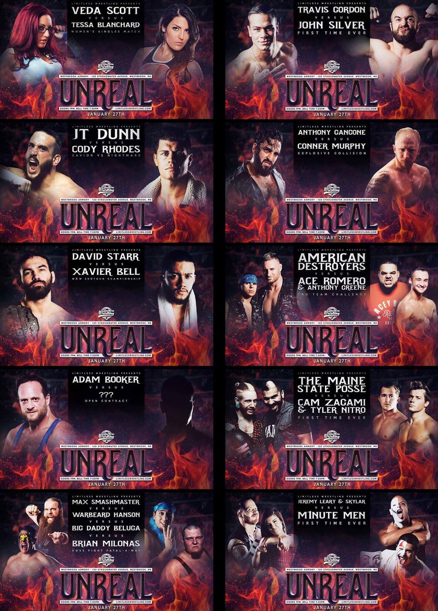 tctapes's tweet photo. Tomorrow! @LWMaine: @HouseOfGangone vs. #ConnerMurphy, @TheProductDS vs. @bxbell13, @AmericanDestroy vs. @TheAceyBaby & @allgoodag https://t.co/7N2MZMRDan