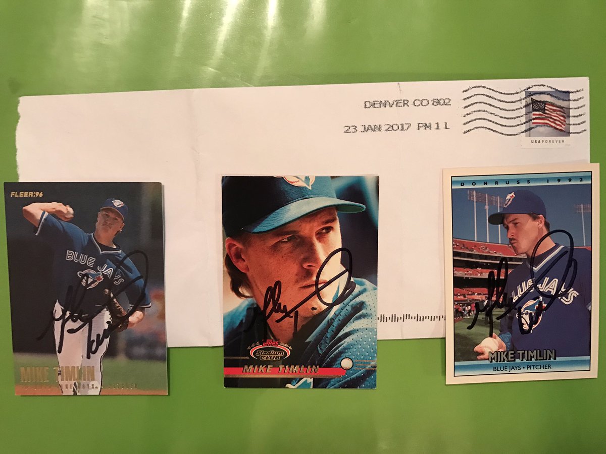 memorabiliaddy's tweet photo. #MikeTimlin @MLB @BlueJaysViews @BlueJays #TTM #AutographCollector #ClassAct #GreatGuy #ThankYou #TTMSuccess https://t.co/rFnhb9654z