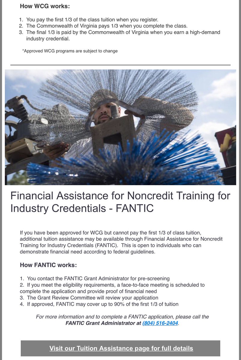 NewsNetNews's tweet photo. ππ @GCCWorkforce @germannacc Tuition Assistance for select #WorkforceCredentials & Training Programs Details At https://t.co/4h8lyYCHrp ππ https://t.co/38Q2t4yRdX