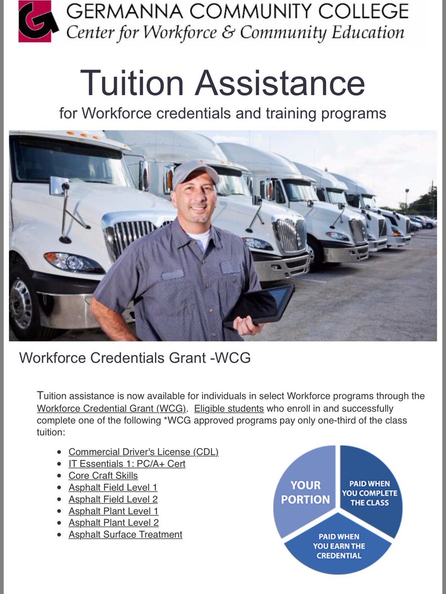NewsNetNews's tweet photo. ππ @GCCWorkforce @germannacc Tuition Assistance for select #WorkforceCredentials & Training Programs Details At https://t.co/4h8lyYCHrp ππ https://t.co/38Q2t4yRdX
