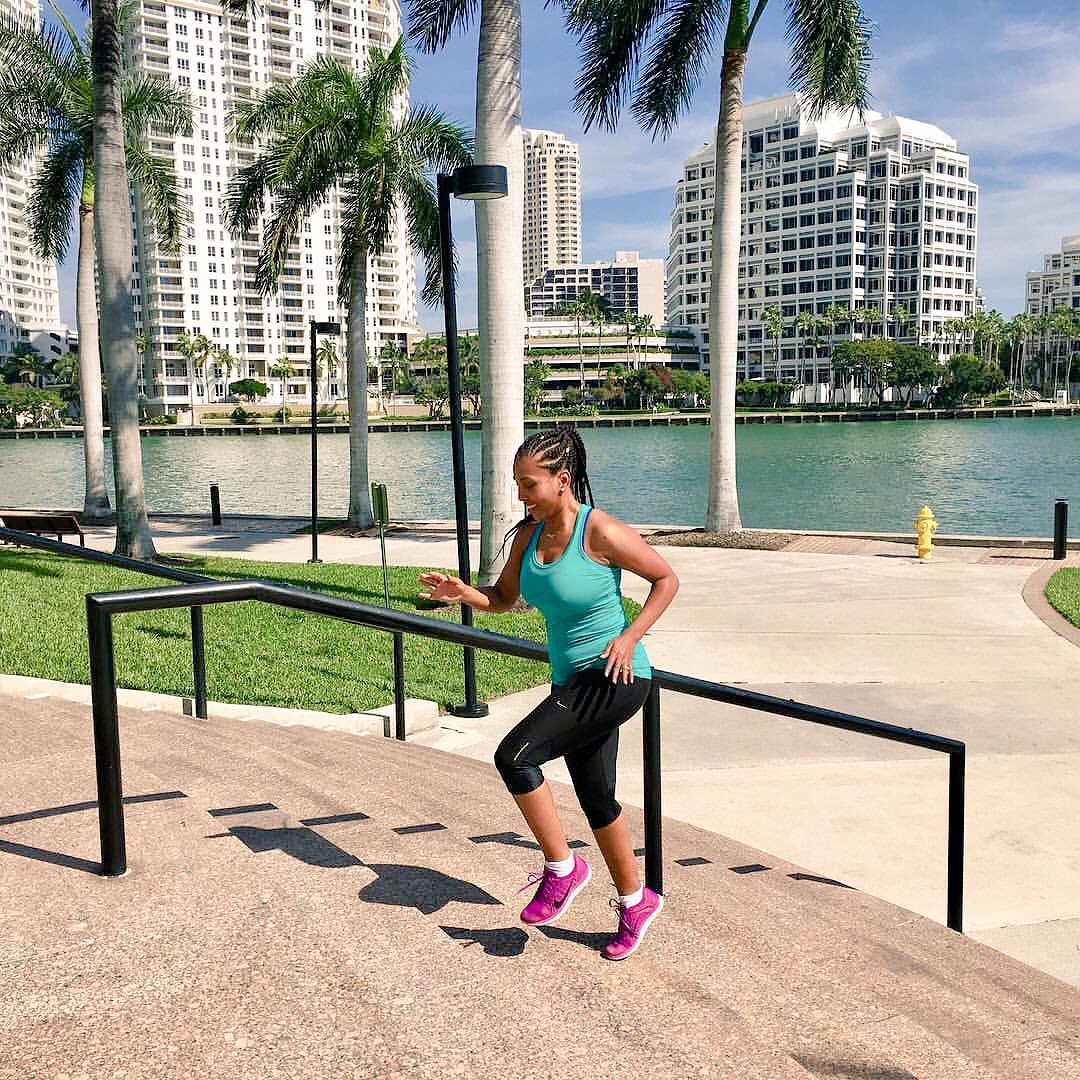 visitmiami's tweet photo. Living in, &amp; visiting @MiamiandBeaches has its perks! Outdoor workouts with a view in January (and year-round)... a plus. #Brickell #SoMiami https://t.co/XgHRerefzC