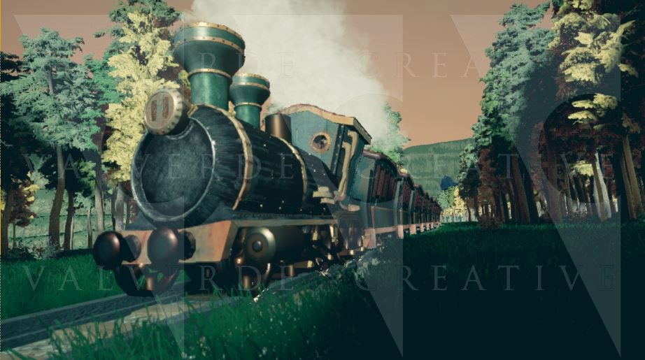 valverdeCreativ's tweet image. Here's a glance at what happened during today's #creative strem! Dug out an old #locomotive model for the cinematic. #ue4 #UnrealEngine #3D