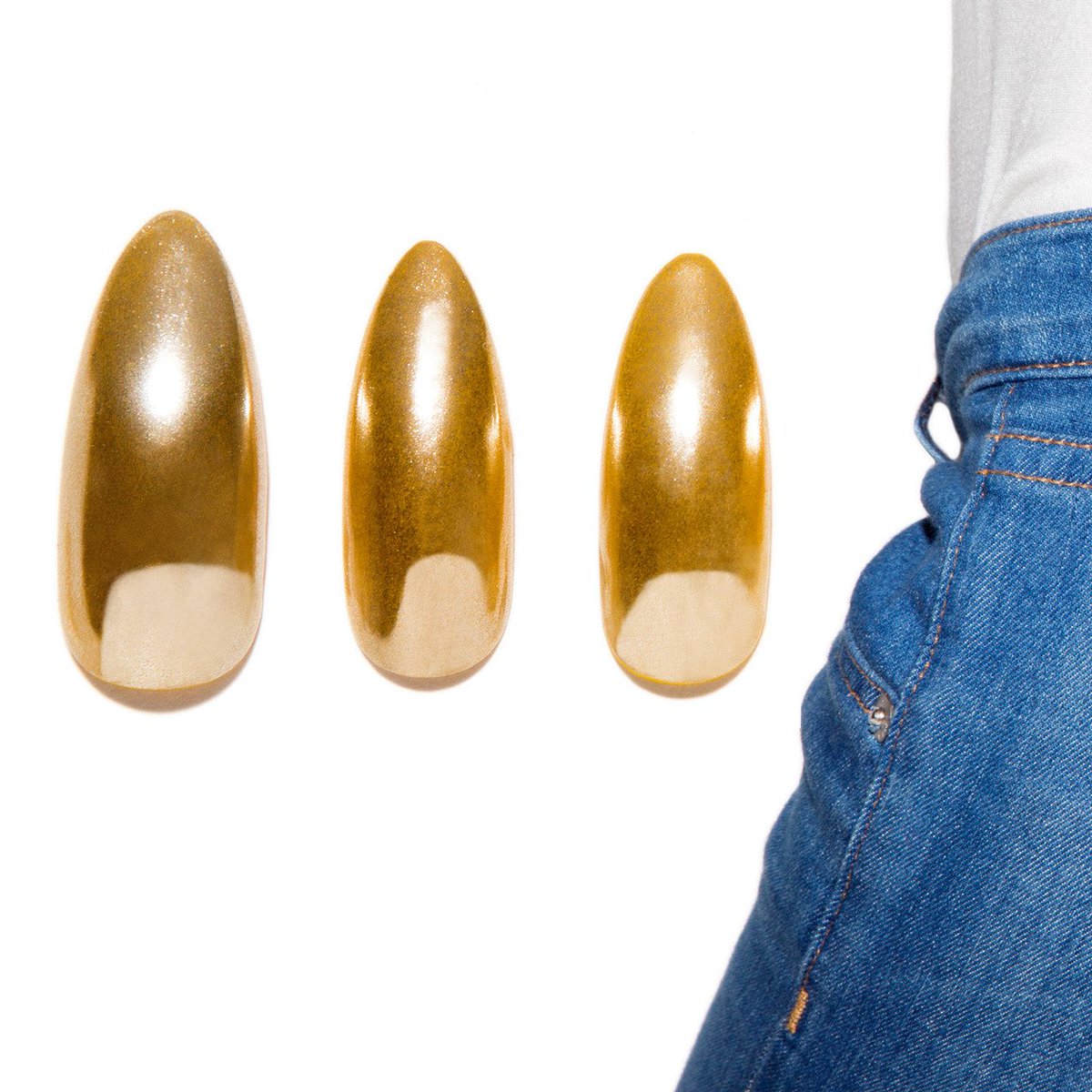 Metallic nails fit for a fembot. #CNDNewWave