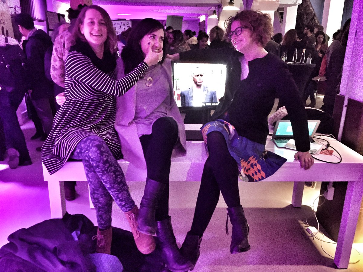 MigrMatters's tweet photo. Post-panel & networking shenanigans at tonight's #MHNopening in #Berlin (special digital appearance by @LSEGovernment's Chandran Kukathas). https://t.co/fRYcFQyrrB