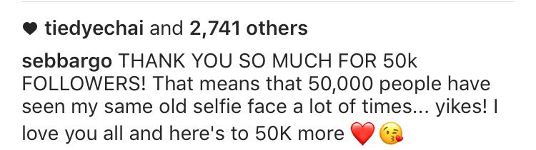 sebasdionupds's tweet photo. .@SebbArgo on Instagram yesterday
https://t.co/0RSreRndLd https://t.co/fVkIBE6ekN