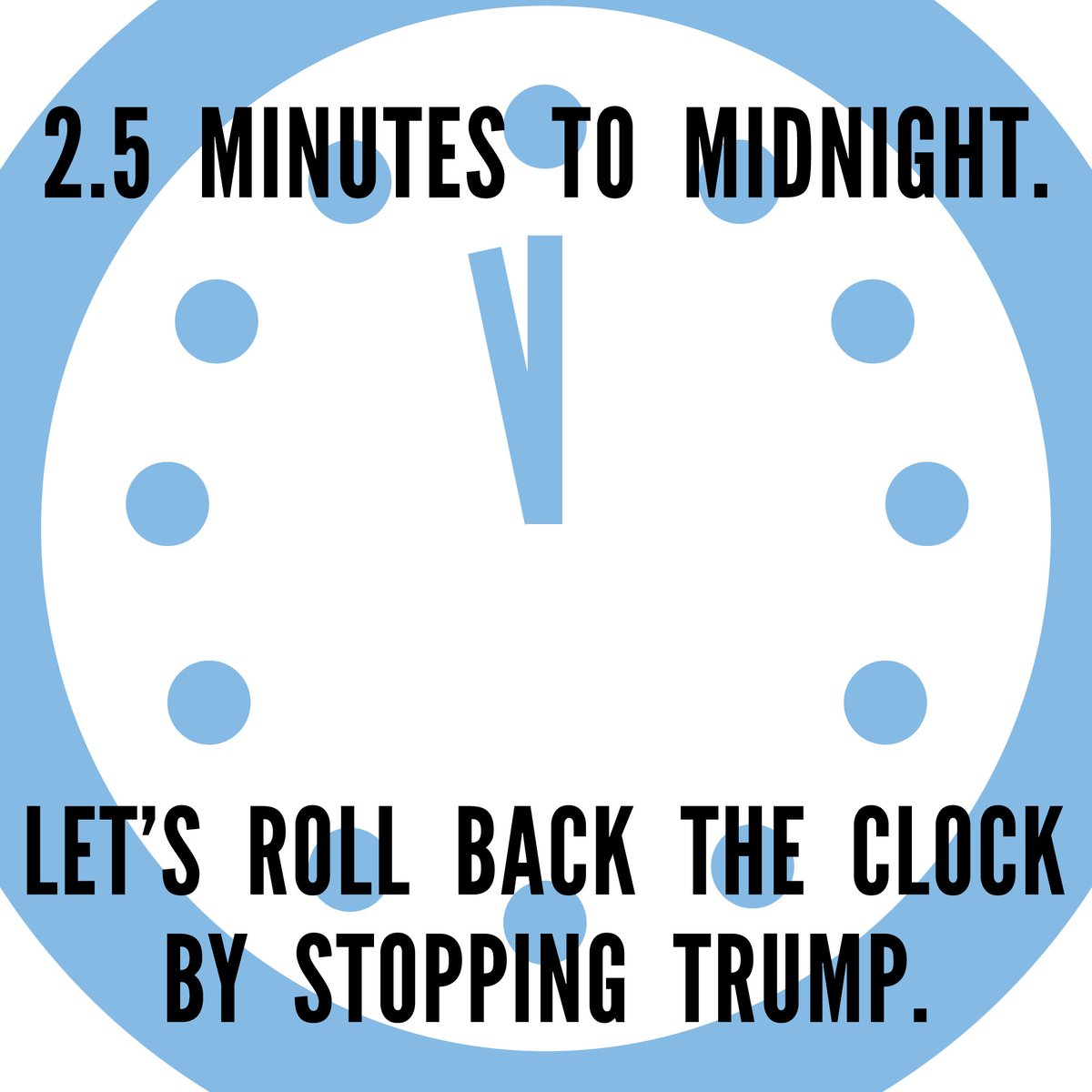 globalzero's tweet photo. @QueenNoor let's #RollBackTheClock & keep @POTUS from going nuclear! #DoomsdayClock https://t.co/6tVdKpzNg6 https://t.co/6u2M4Xxrld