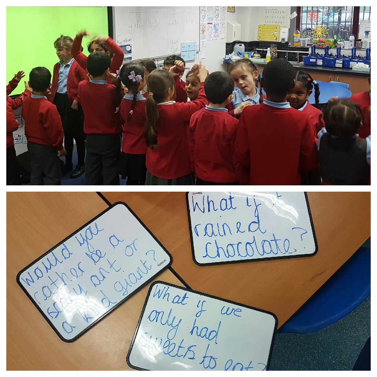 pleasantclass2's tweet photo. Class 2 did a great job thinking philosophically today 👍 #P4C @PleasantStPrim https://t.co/oSH1SBIdbD