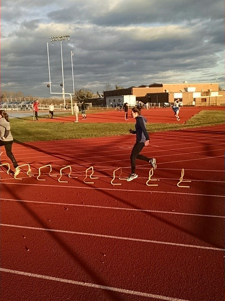 NBC Winter Track student ATHLETES hard at work #whereyofitnessat!