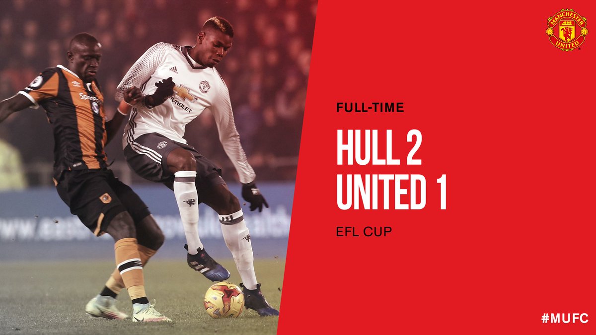 FT: Hull 2 #MUFC 1 (agg 2-3)

The Tigers win on the night, but it's United who reach the #EFLCup final. We're going to Wembley!