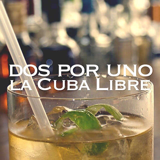 Le toca a la Cuba Libre. Jueves de dos por uno!!! #DosPorUno #CubaLibre #Ron #Jueves #Plan #ElHatillo