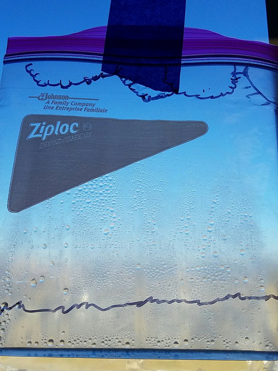 MrsR4th's tweet image. It's condensing in our #watercycle bags! #fourthgradescience