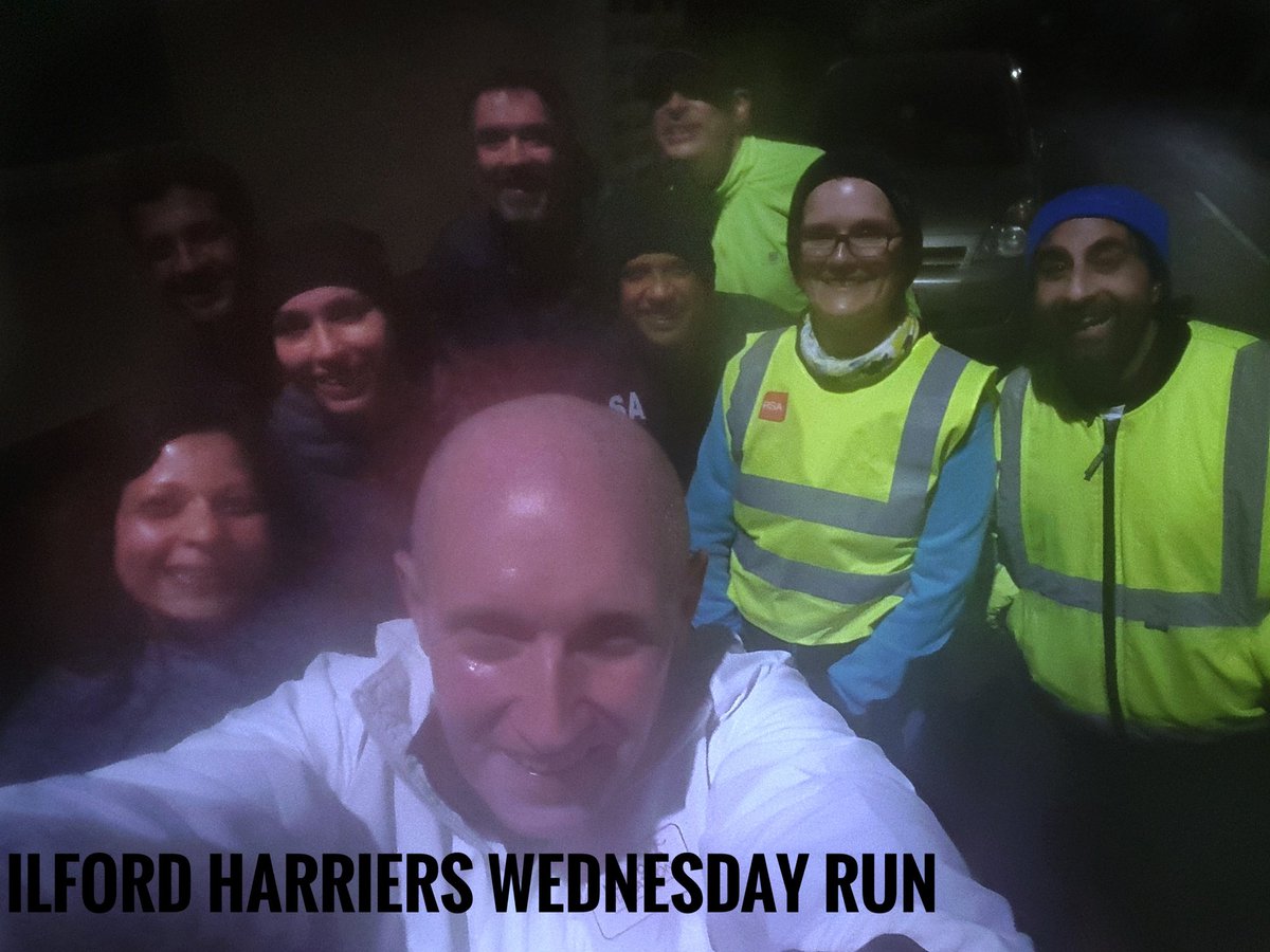 Nice 6 mile session last nightt for our 'Harriers' group