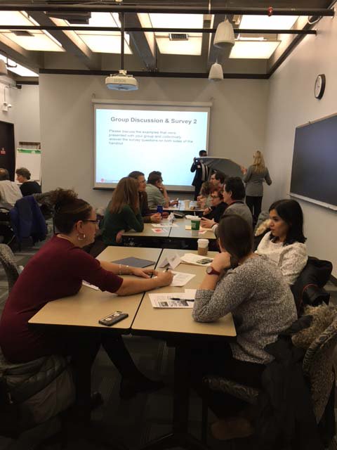 UICTLC's tweet photo. UIC Architect Dave Taeyaerts engages UIC faculty at TLC Teaching Conversation on active learning & physical space #uiclearning https://t.co/vcUa6zJhHh