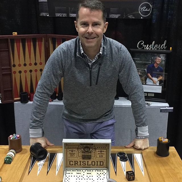 CrisloidGames's tweet photo. Day 2 of #pgamerchandiseshow. Showcasing our new #backgammontable and #dominoes  #crisloid #backgammon #crisloidbackgammon #pgagolf #booth34 https://t.co/Pw6do28bLR