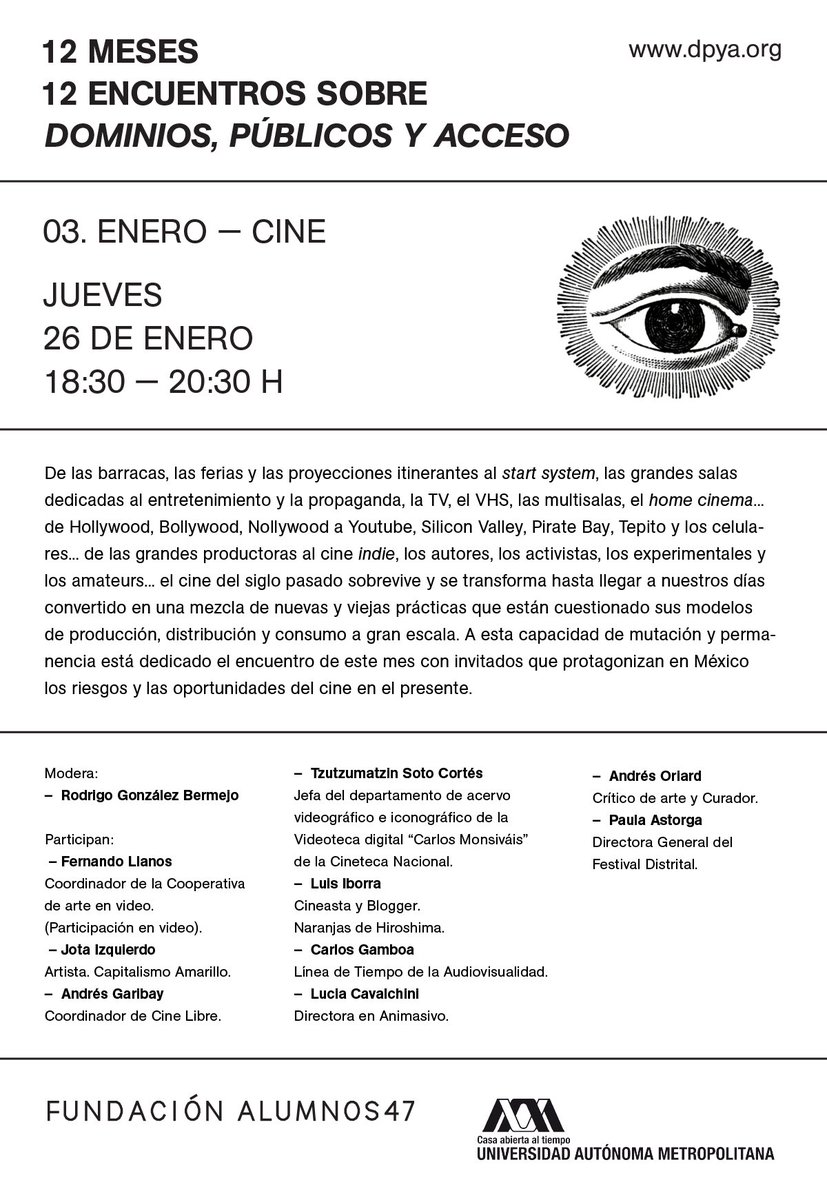 ccmxfest's tweet photo. Hoy participamos en el Encuentro: Cine, Dominios, Públicos y Acceso en @Alumnos47 con @naranjashiroshi @distritalmx @el_llanos @animasivo https://t.co/ZUviAFIvxe