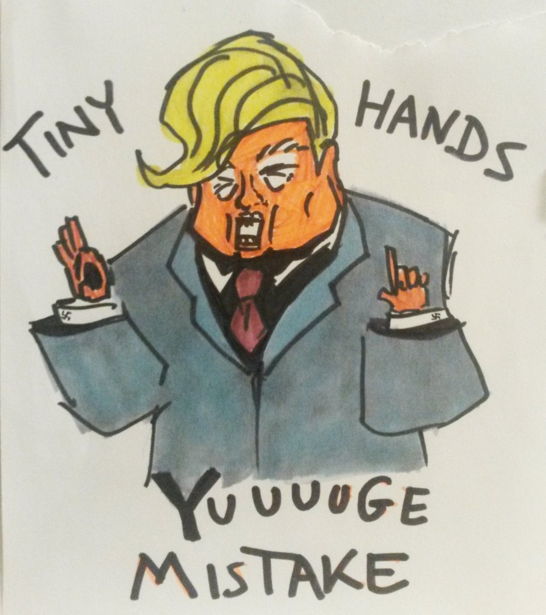 _JackyPaper's tweet photo. #resist #hairführer #Trump #tinyhands #cartoon #orange #tinytinyhands https://t.co/3xixpaoLx0