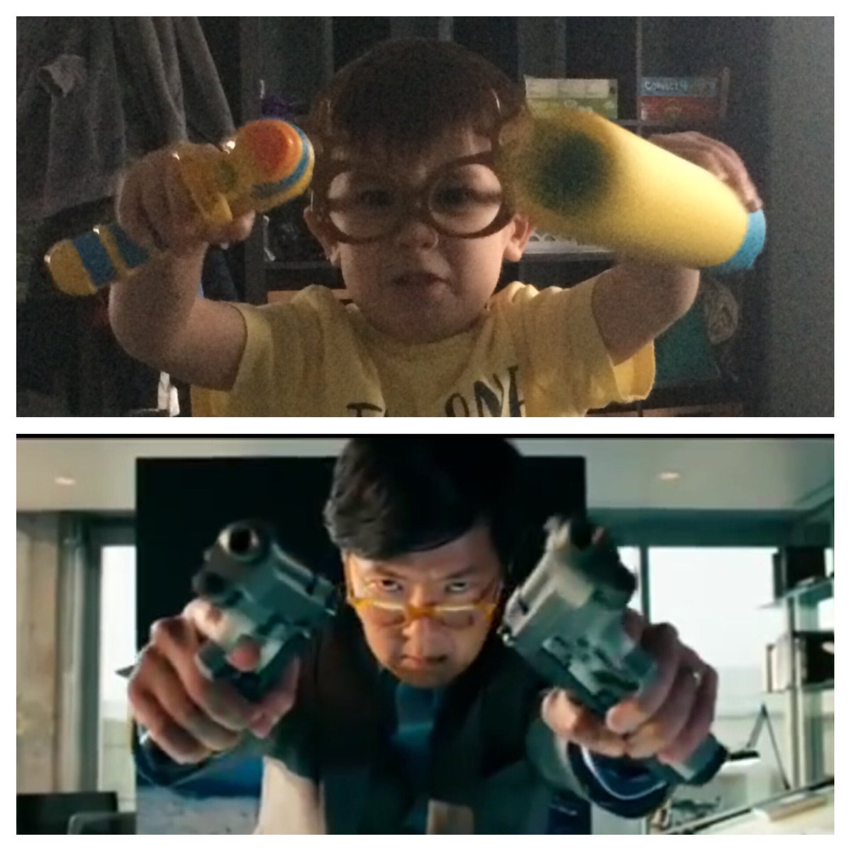 JacksonLeVest's tweet photo. You want some chicken dinner now!?! #Transformers #DarkoftheMoon #JerryWang @kenjeong https://t.co/MrLEEfQJxF