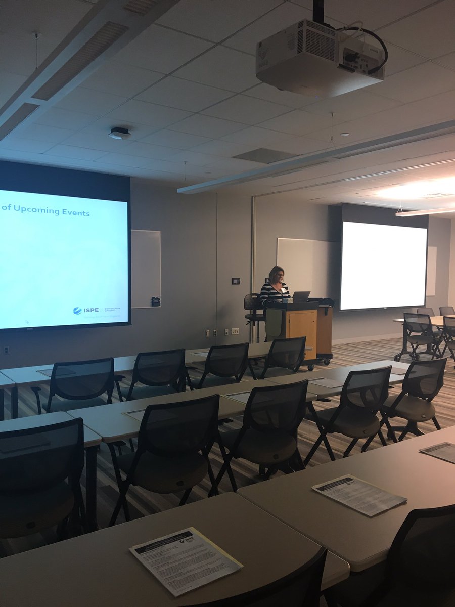BETC_WPI's tweet image. Final walkthrough and sound check for tonight&apos;s @ISPEorg Networking and Education event!  #biomanufacturing #ISPE #latenightlearning