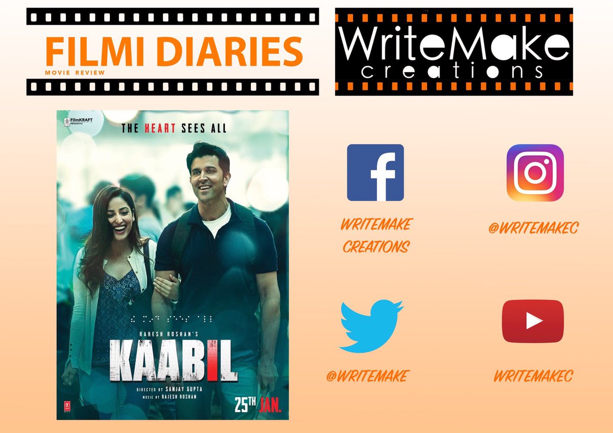 WriteMakec's tweet photo. #KaabilReview Film was good in making the cliche concept take a different route. #Kaabil https://t.co/phkiB8jZ8X https://t.co/w2yeTP1eMV