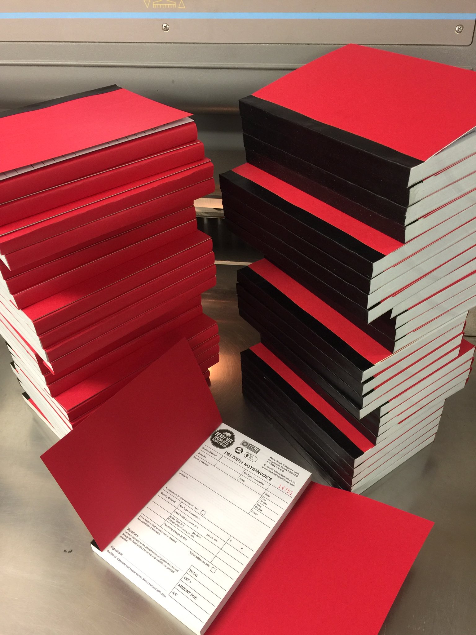 The Print Town on Twitter "Triplacte books with wrap around covers for the team at Ready Mix